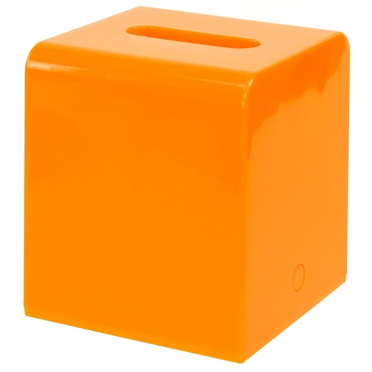 Gedy 2001-67 Square Orange Tissue Box Cover of Thermoplastic Resins